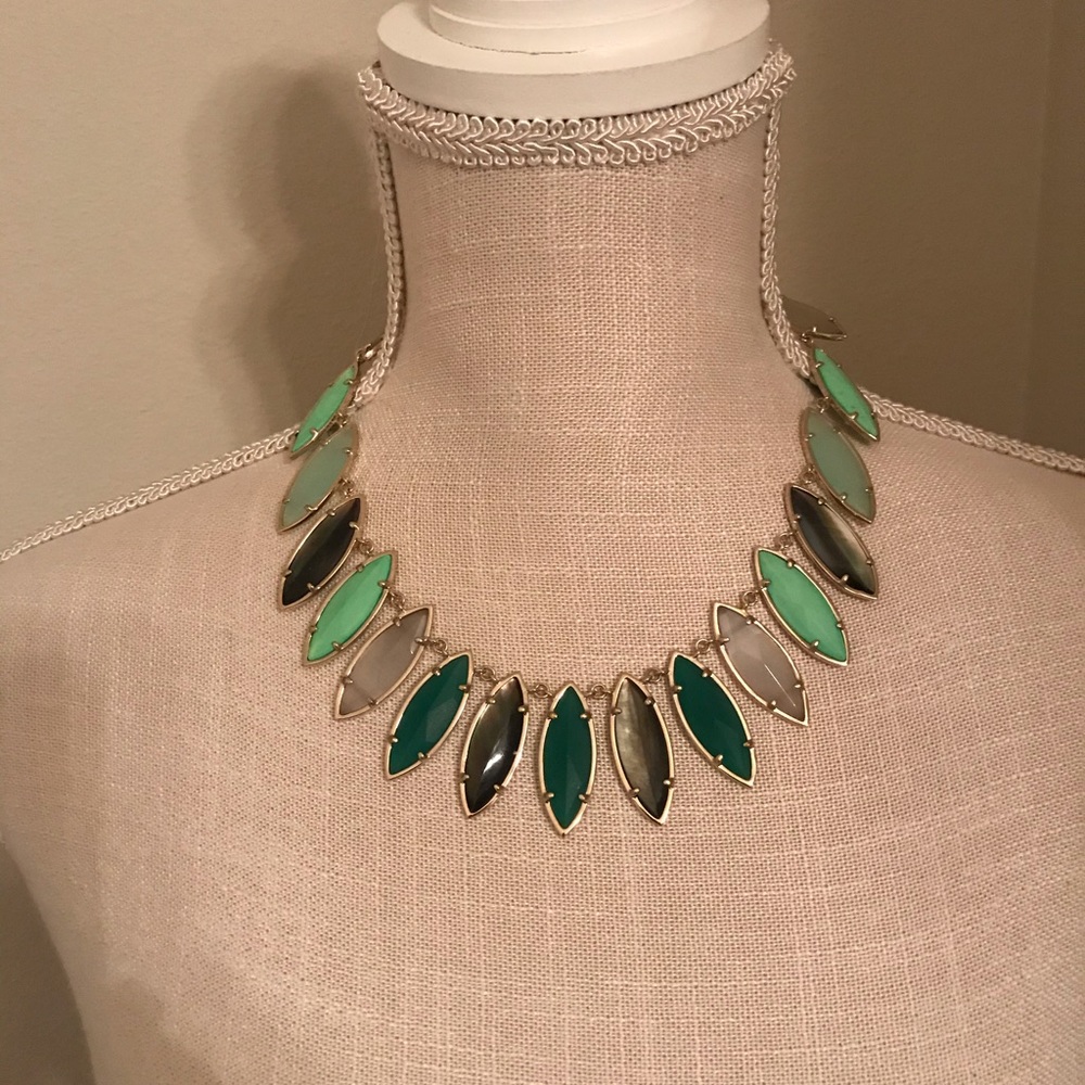 Kendra Scott choker style green necklace